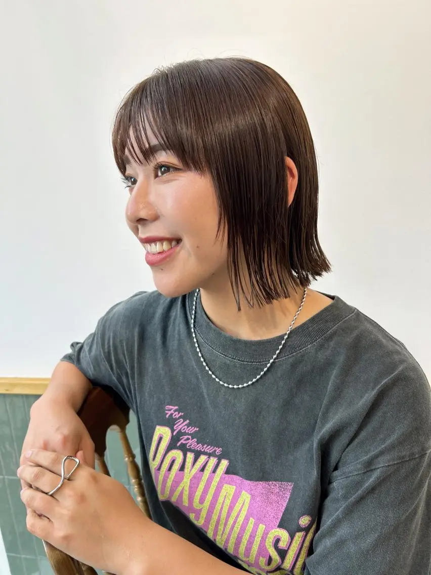 ミディアム カラー ヘアアレンジ カット ヘアカラー トリートメント 【代表】 たき〜のヘアスタイル