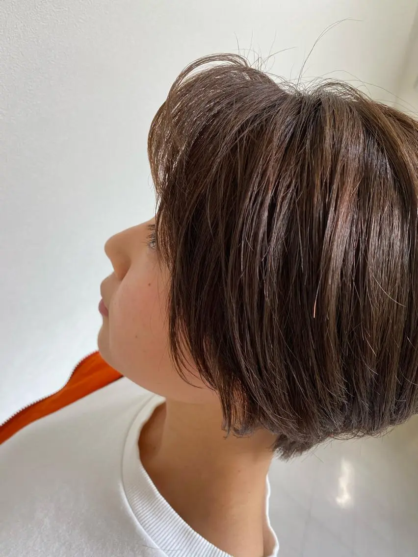 ショート ハンサムショート ショートヘア ショート・ウルフ✂︎ 安住有咲子のヘアスタイル