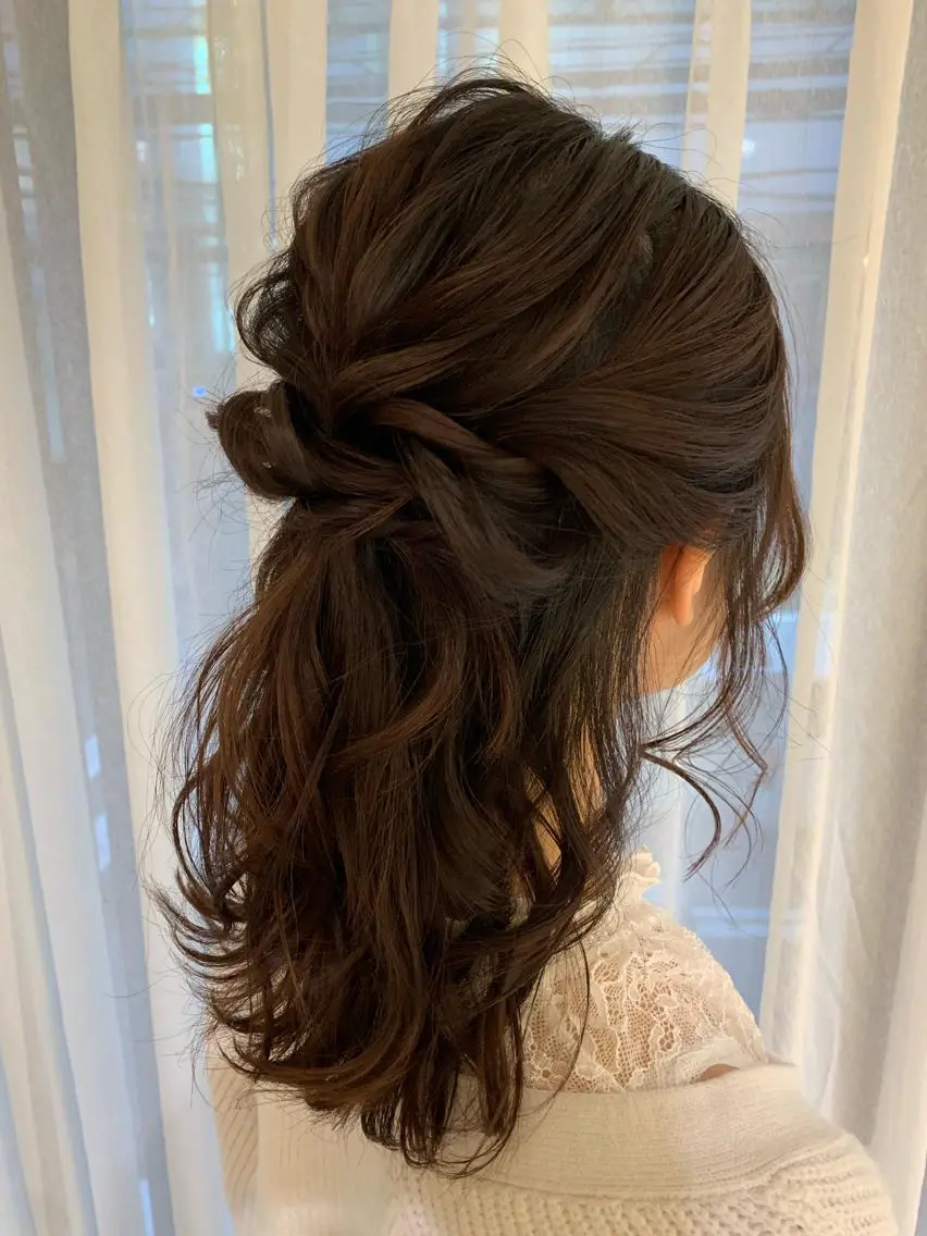 セミロング 切りっぱなしボブ ソノキユウカのヘアスタイル