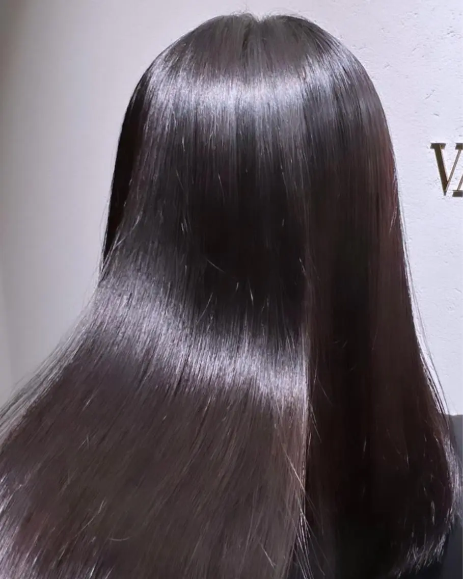 ロング カット ヘアカラー トリートメント ❣️韓国/髪質改善 🫧yamato👑のヘアスタイル