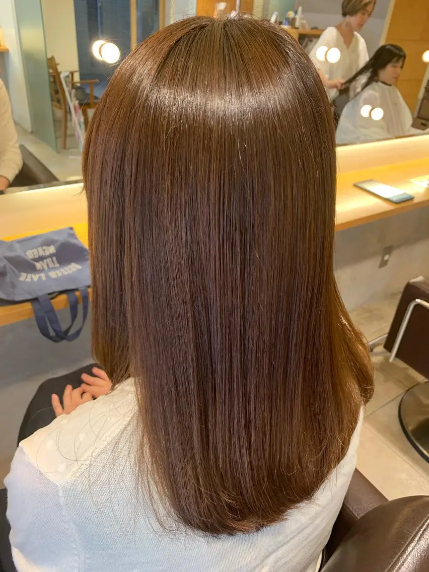 ミディアム くせ毛 髪質改善 宮澤 タケル ミディアムヘアのヘアスタイル