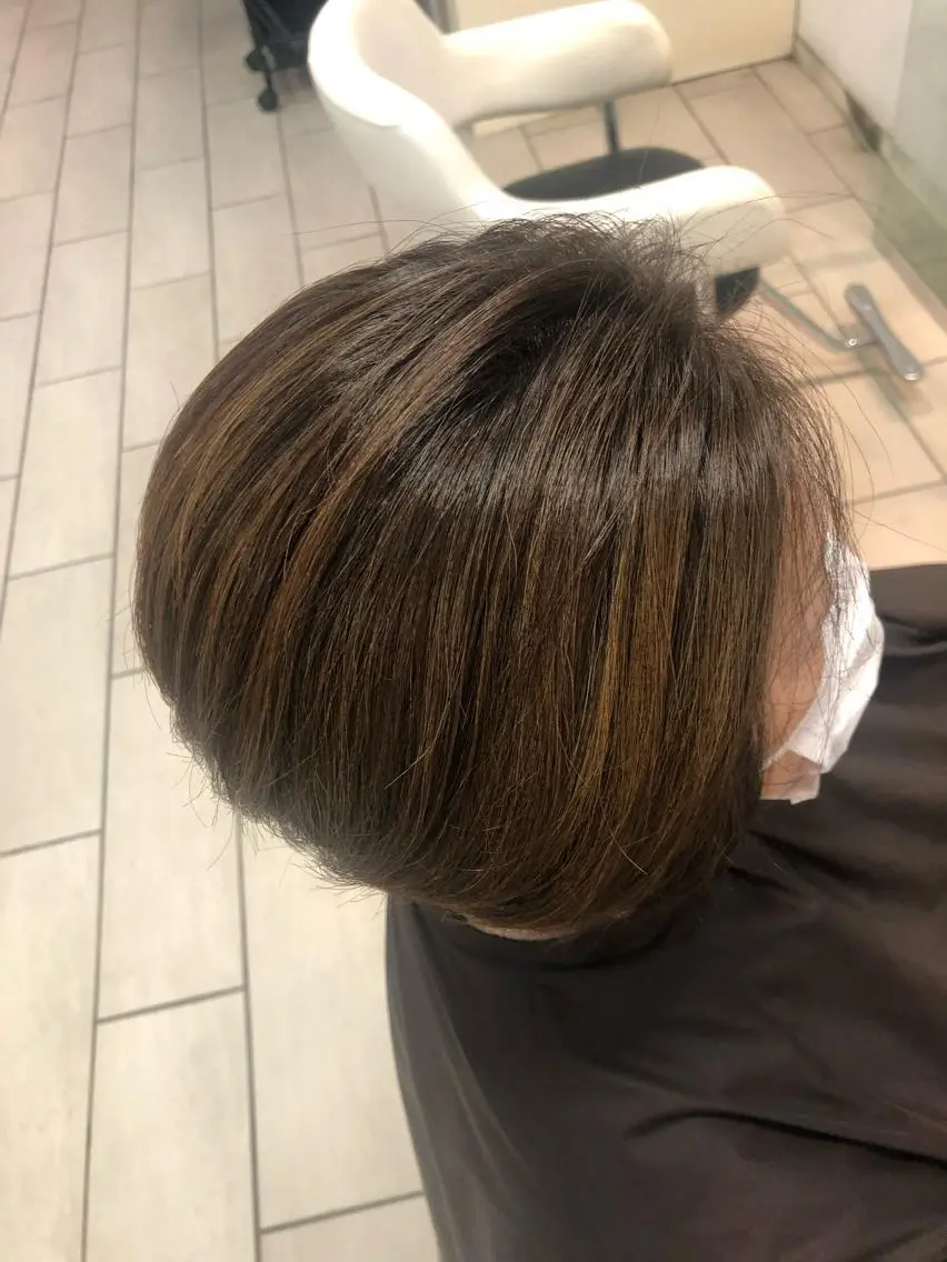 ミディアム デザインカラー✨🦄 透明感カラー✨ヒカルのヘアスタイル
