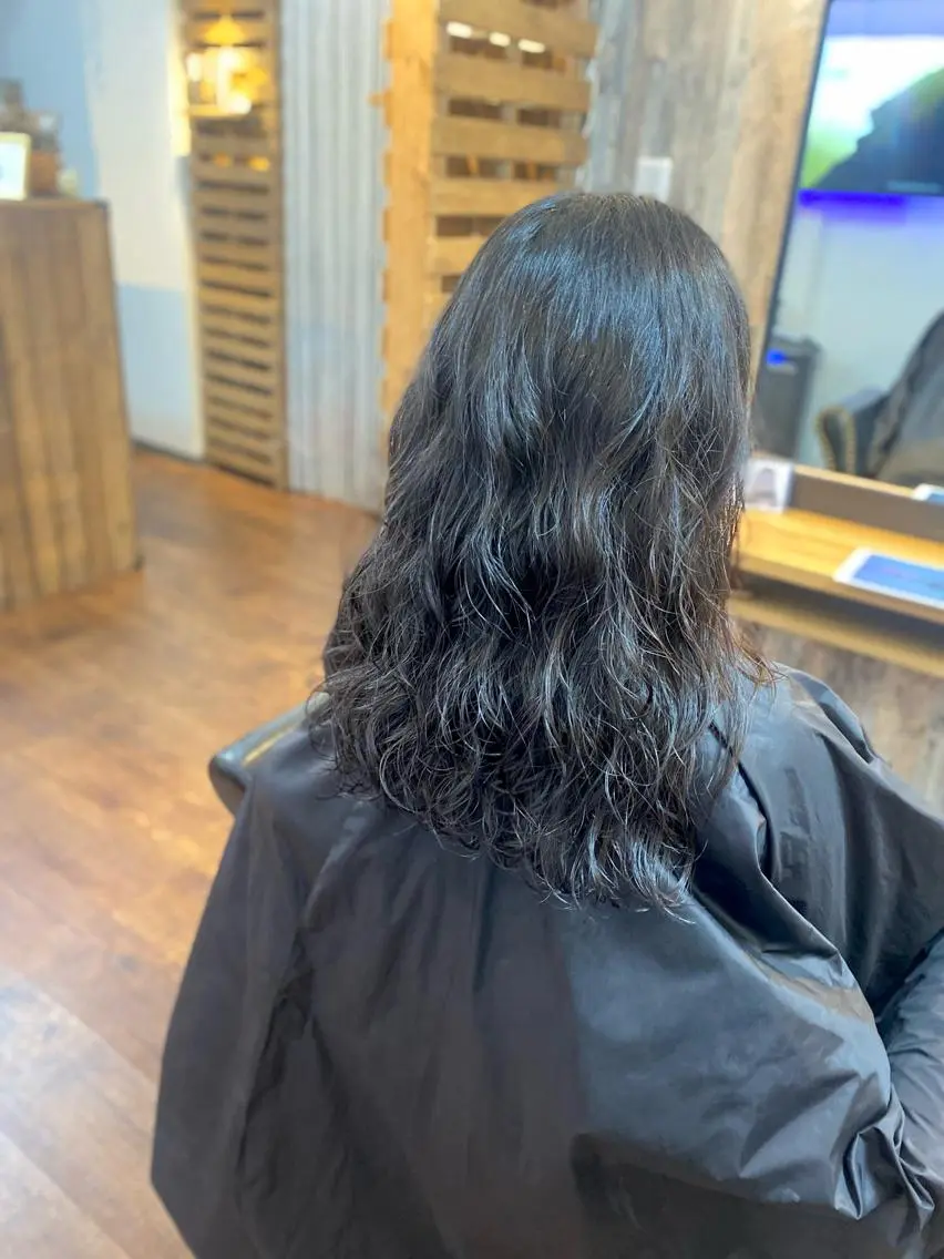 セミロング パーマ カット パーマ トリートメント Luzir⭐︎ GEN⭐︎のヘアスタイル