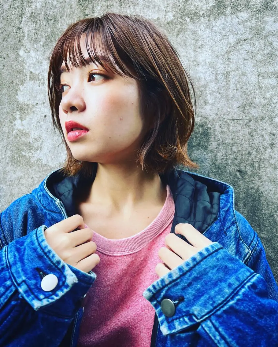 ショート カラー パーマ カット トリートメント 白戸 優樹のヘアスタイル