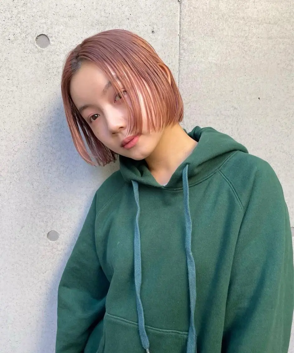 ショート カラー カット 縮毛矯正 髪質改善/縮毛矯正/ 透明感カラーYUMAのヘアスタイル