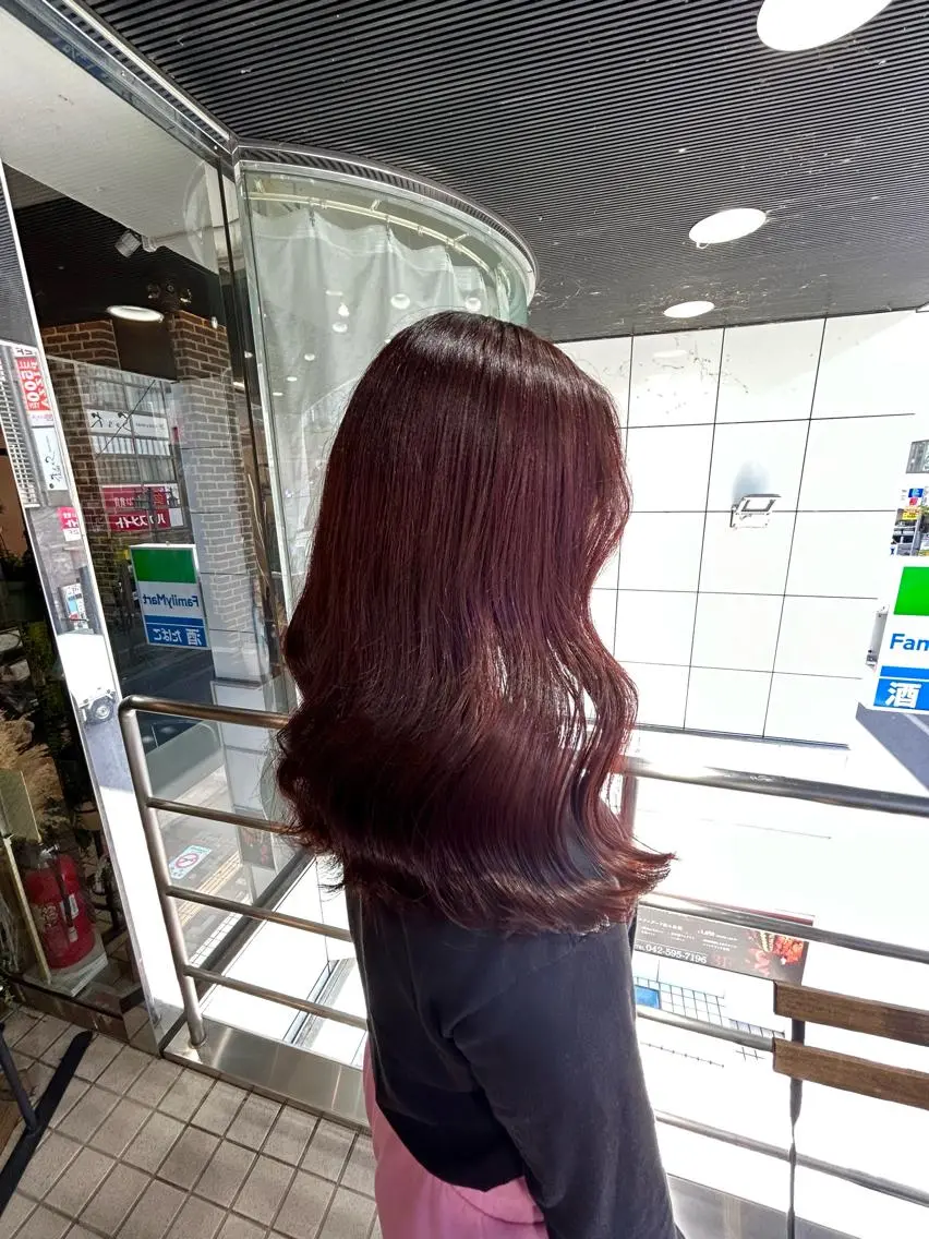 セミロング カラー ヘアカラー 🇰🇷レイヤー/ト レンドまつげ🎀ミキのヘアスタイル