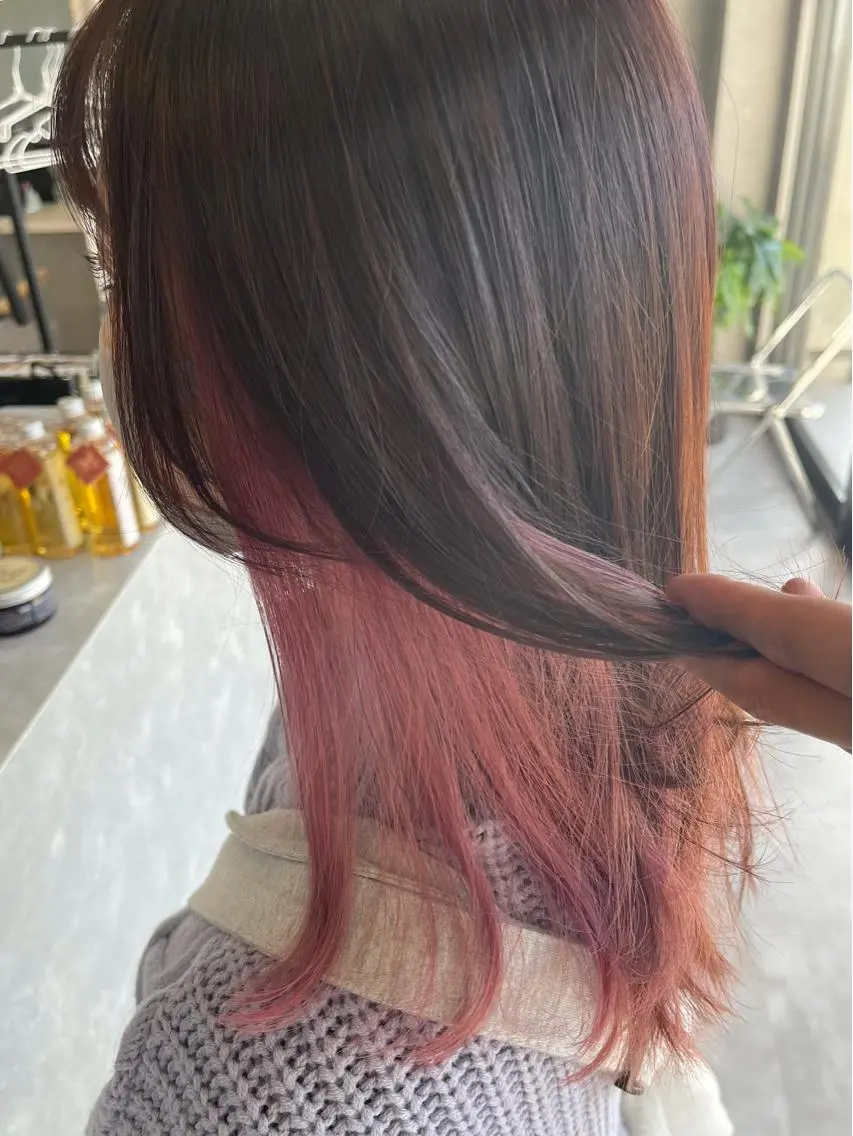 セミロング カラー カット ヘアカラー トリートメント 一ノ瀬 暁のヘアスタイル
