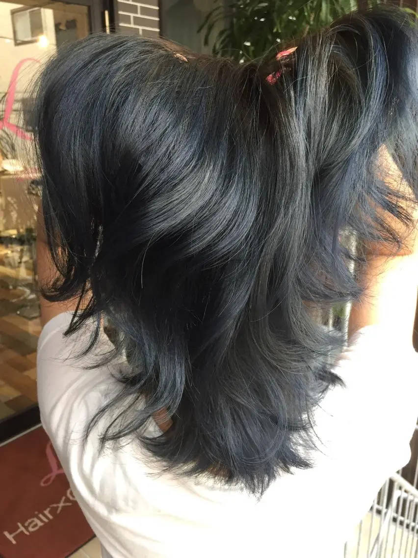 セミロング カラー 🌈20年目突入🎉 山口のヘアスタイル