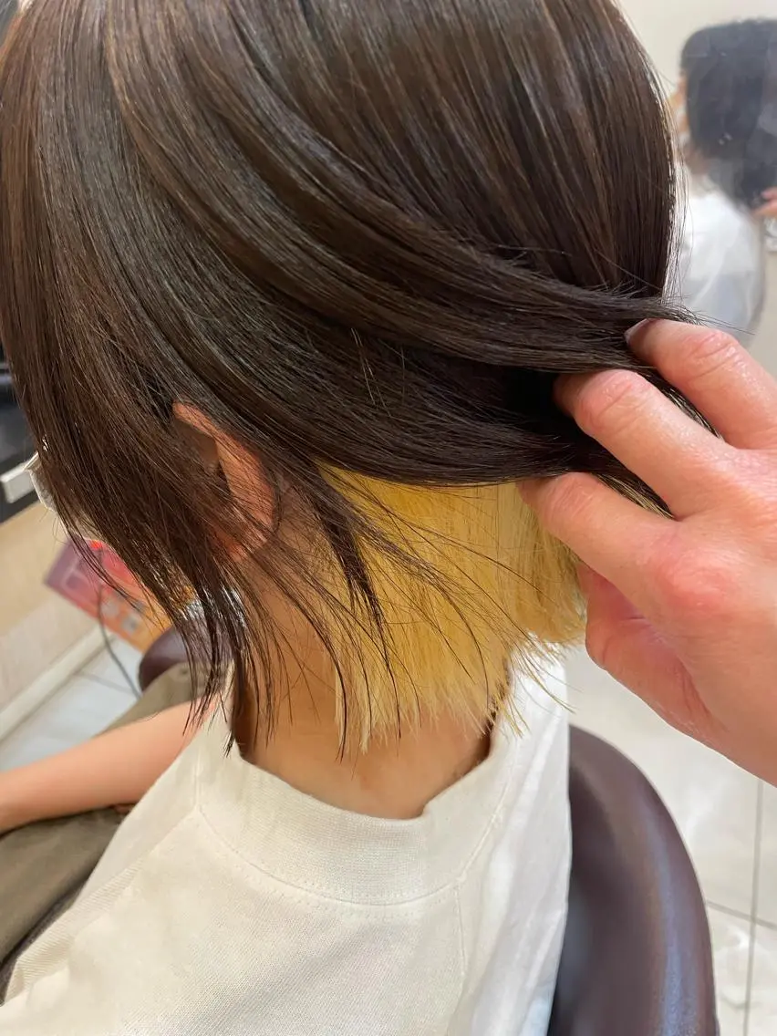 ショート カラー ヘアアレンジ カット ヘアカラー トリートメント リリー /Men's/パーマのヘアスタイル