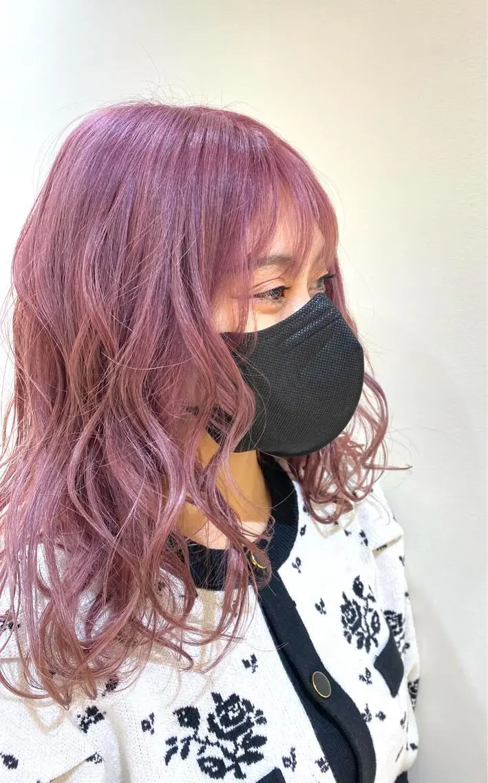 ロング カラー 透明感カラー 田中 有乃のヘアスタイル