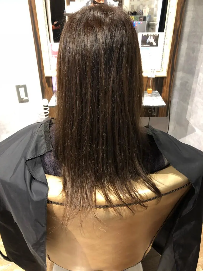セミロング 髪質改善JILL 桑原のヘアスタイル
