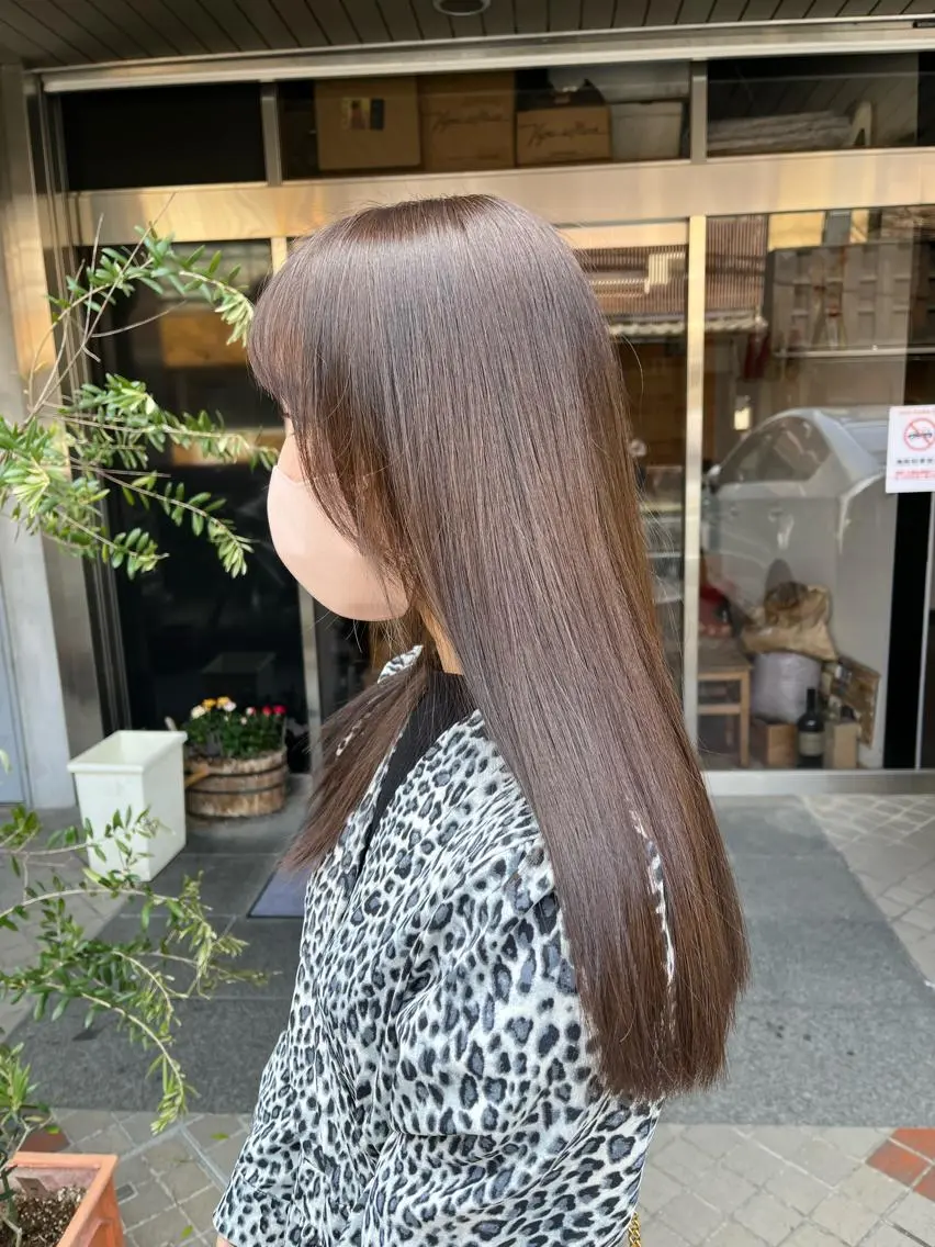 ロング カラー ブラウンカラー 透明感カラー カット トリートメント HIYOSHI　✂︎ 艶髪職人のヘアスタイル