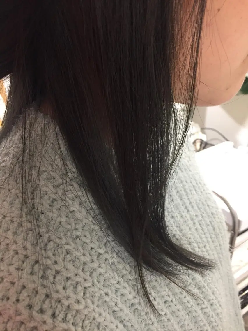 ミディアム カラー ヘアアレンジ アディクシーカラー アッシュ バレイヤージュ ベージュカラー 黒髪 ✨ハイクオリティ✨ 山本香也のヘアスタイル