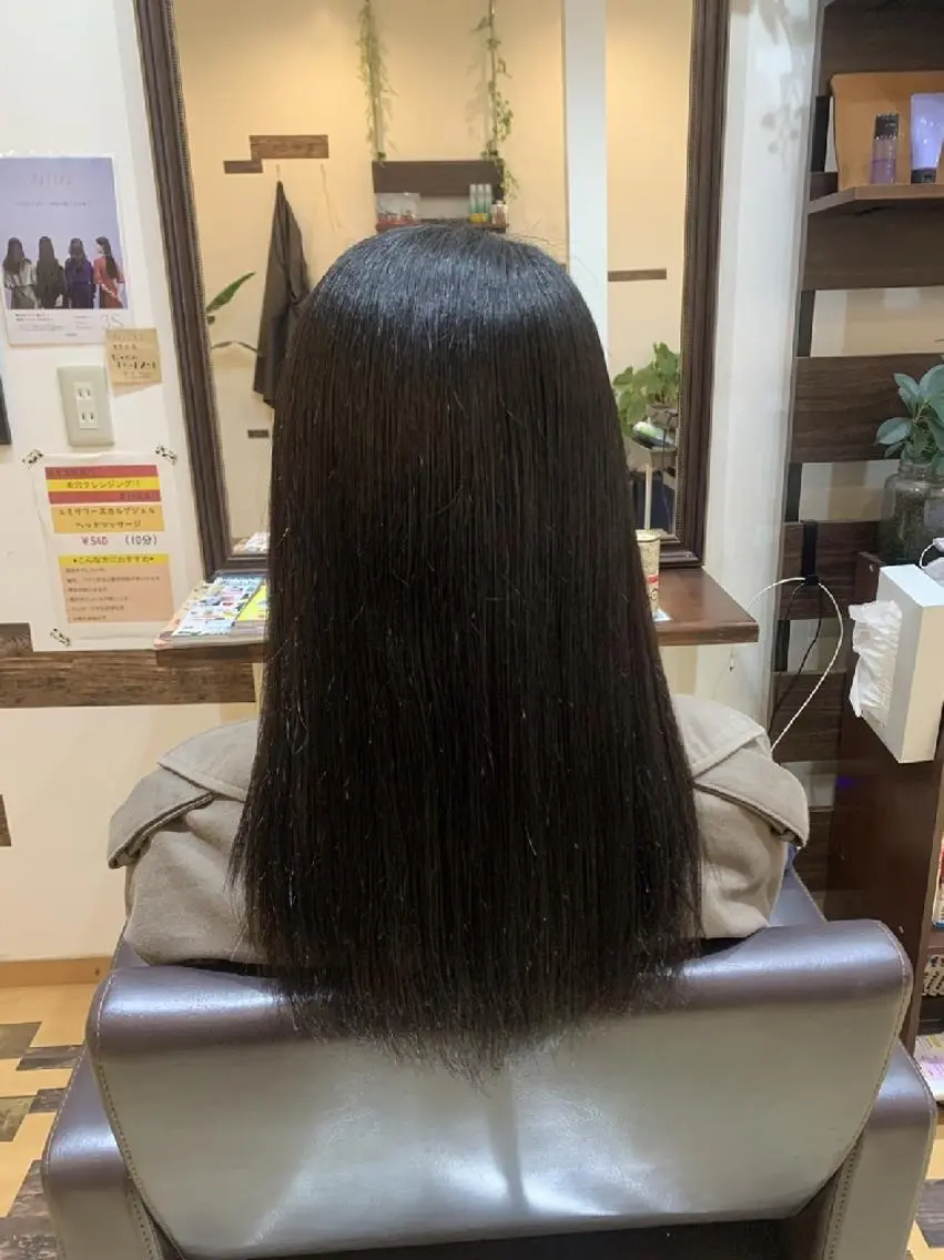 ロング カラー ブルーカラー サトウ シューイチのヘアスタイル