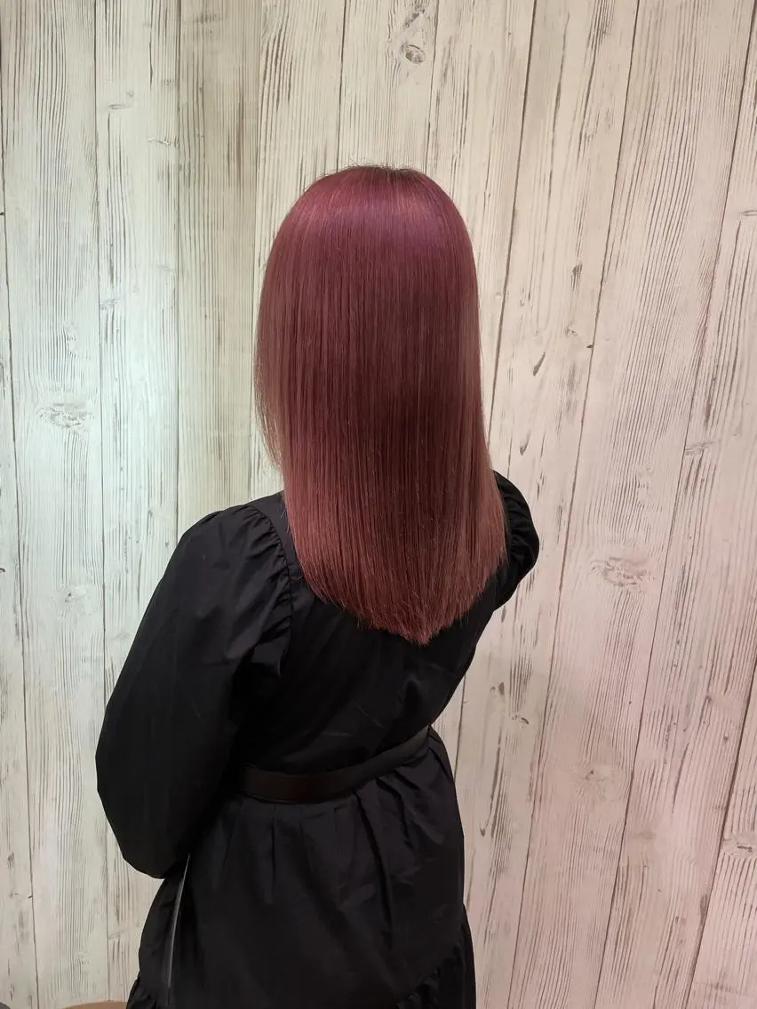 セミロング ピンクラベンダー 松本 将太のヘアスタイル