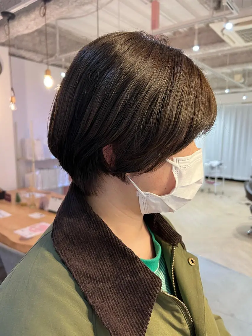 ショート カラー ショートヘア カット ヘアカラー 白髪ぼかし/髪質改善 梅原響輝のヘアスタイル