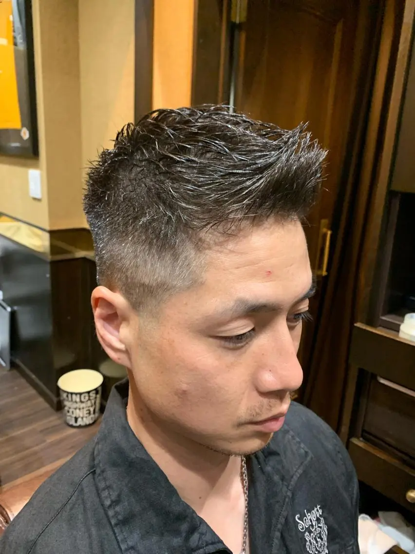 ショート メンズ フェードカット メンズベリーショート ベリーショート ショートヘア 新宿駅近！ 💈口コミ多数✨のヘアスタイル