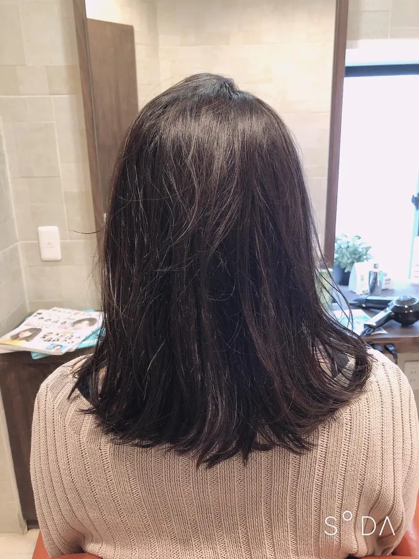 ミディアム 髪質改善JILL 桑原のヘアスタイル