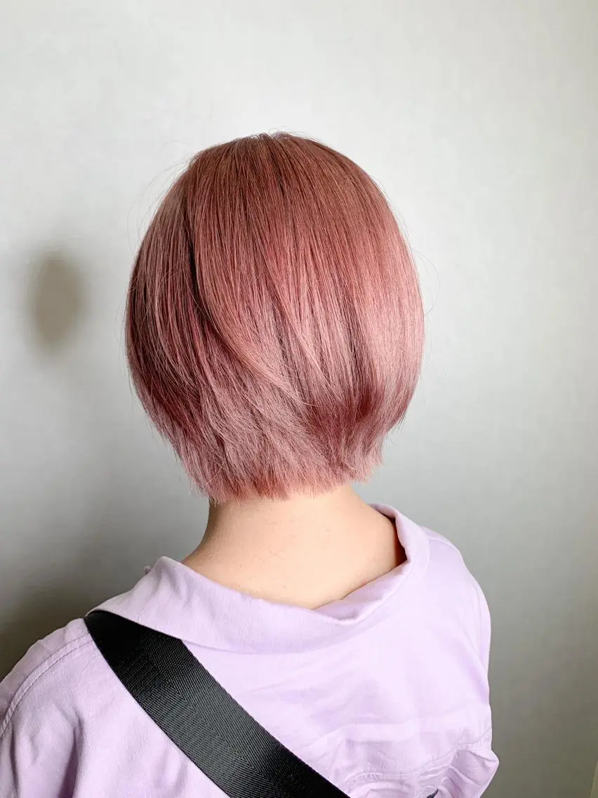 ショート カラー ベージュカラー ピンクカラー ピンクベージュ カット ヘアカラー 🌈 DAIKI 🌈のヘアスタイル