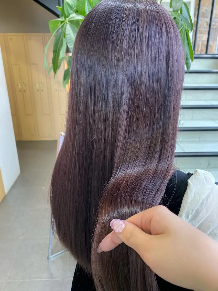 ロング カラー ヘアアレンジ TSUNA 🌙 Lim 五反田のマツエク・マツパデザイン