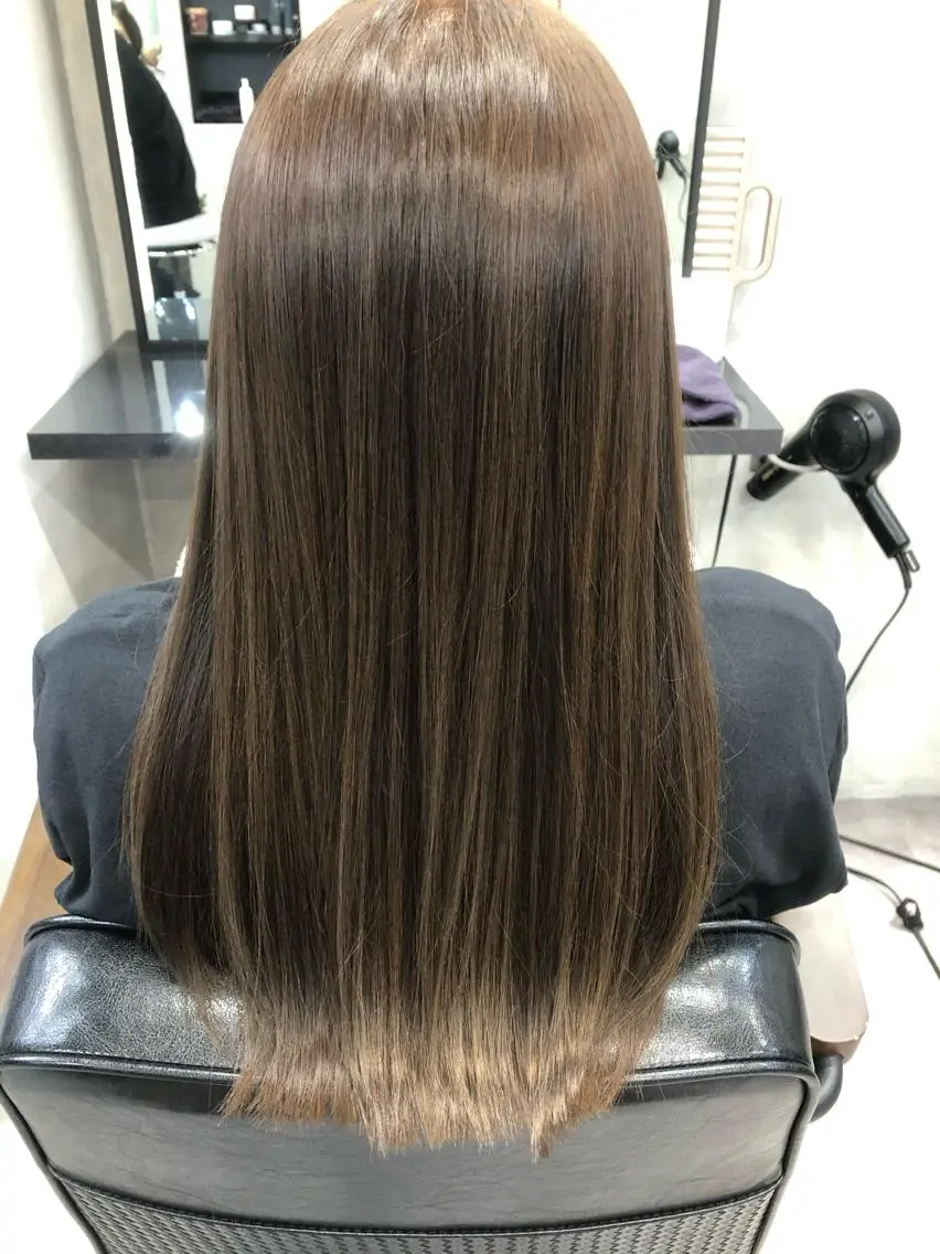 ロング カラー アディクシーカラー アッシュ ベージュカラー 透明感カラー レイヤー×髪質改善✨ 渋谷/佐藤侑哉のヘアスタイル