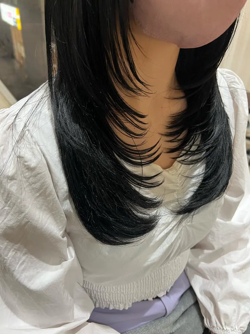 ロング カラー ハイレイヤー 髪質改善 レイヤーカット 新越谷noble店長 松本拓也▶◀*.のヘアスタイル