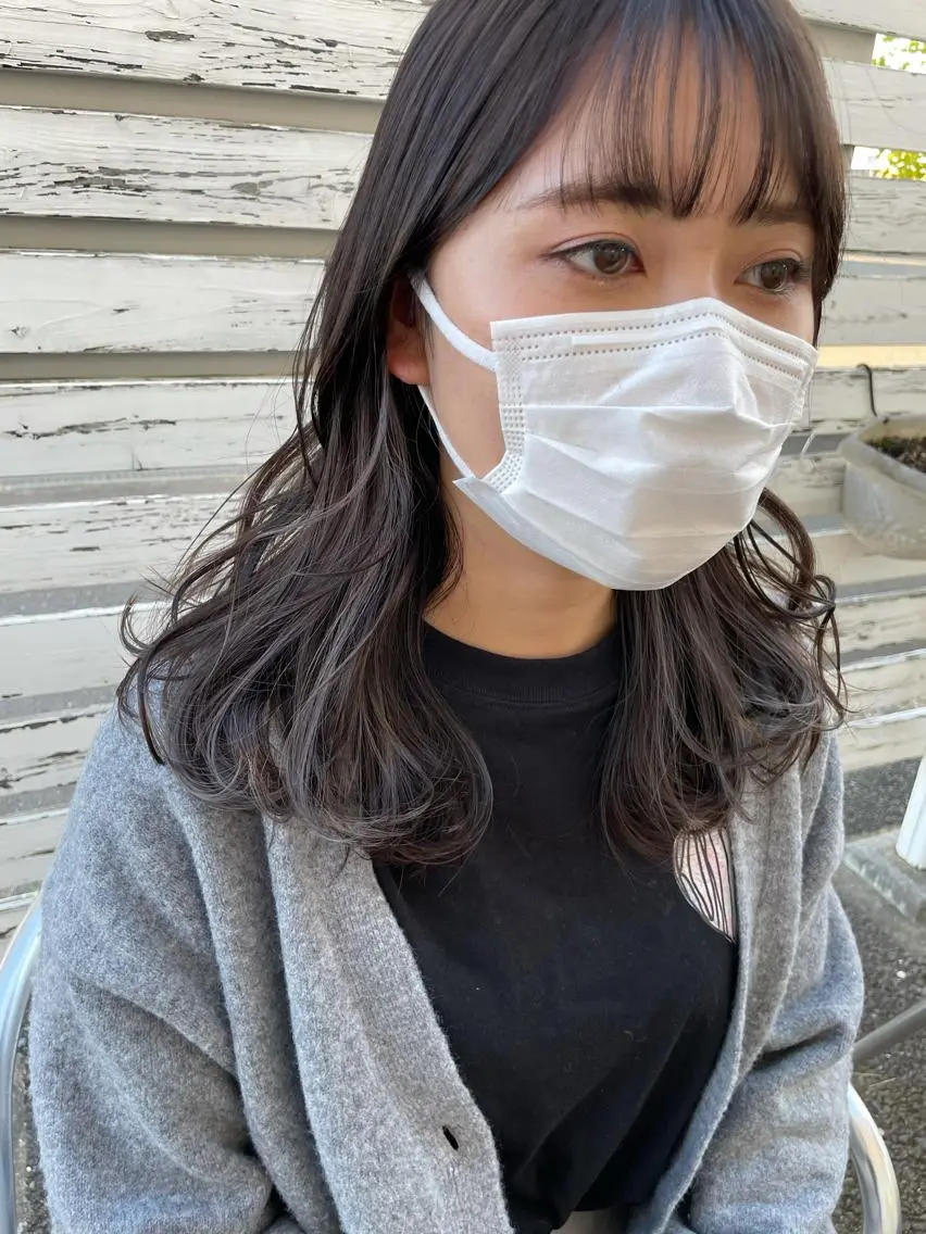 セミロング カラー ヘアカラー トリートメント コレットヘアー 田中アヤノのヘアスタイル
