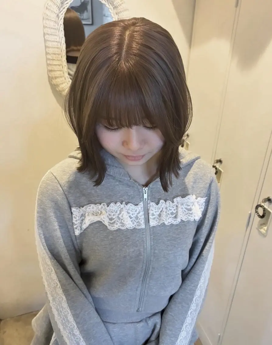 ショート カラー 透明感カラー 髪質改善 似合わせカット ヘアカラー トリートメント loty すずなのヘアスタイル