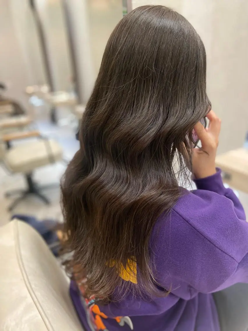 ロング カラー 永井 亮のヘアスタイル