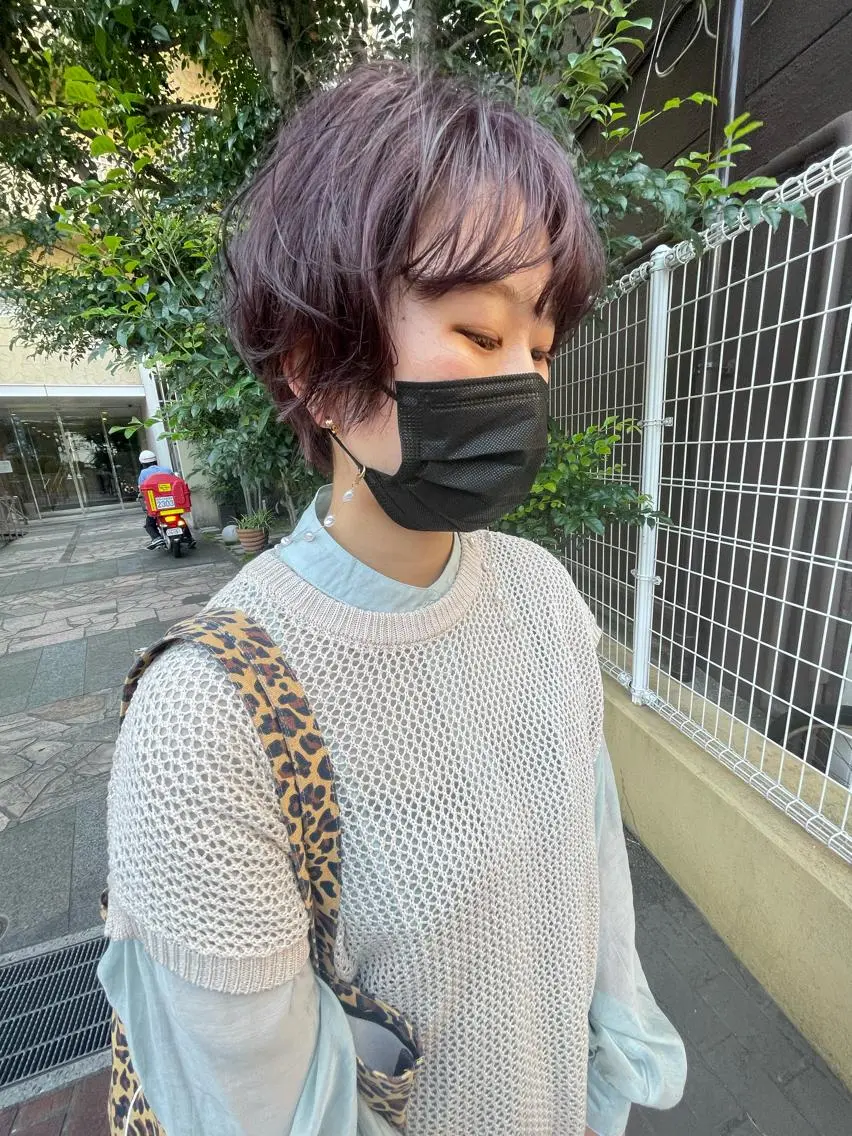 ショート カラー 🙃 透明感カラー/ボブのヘアスタイル