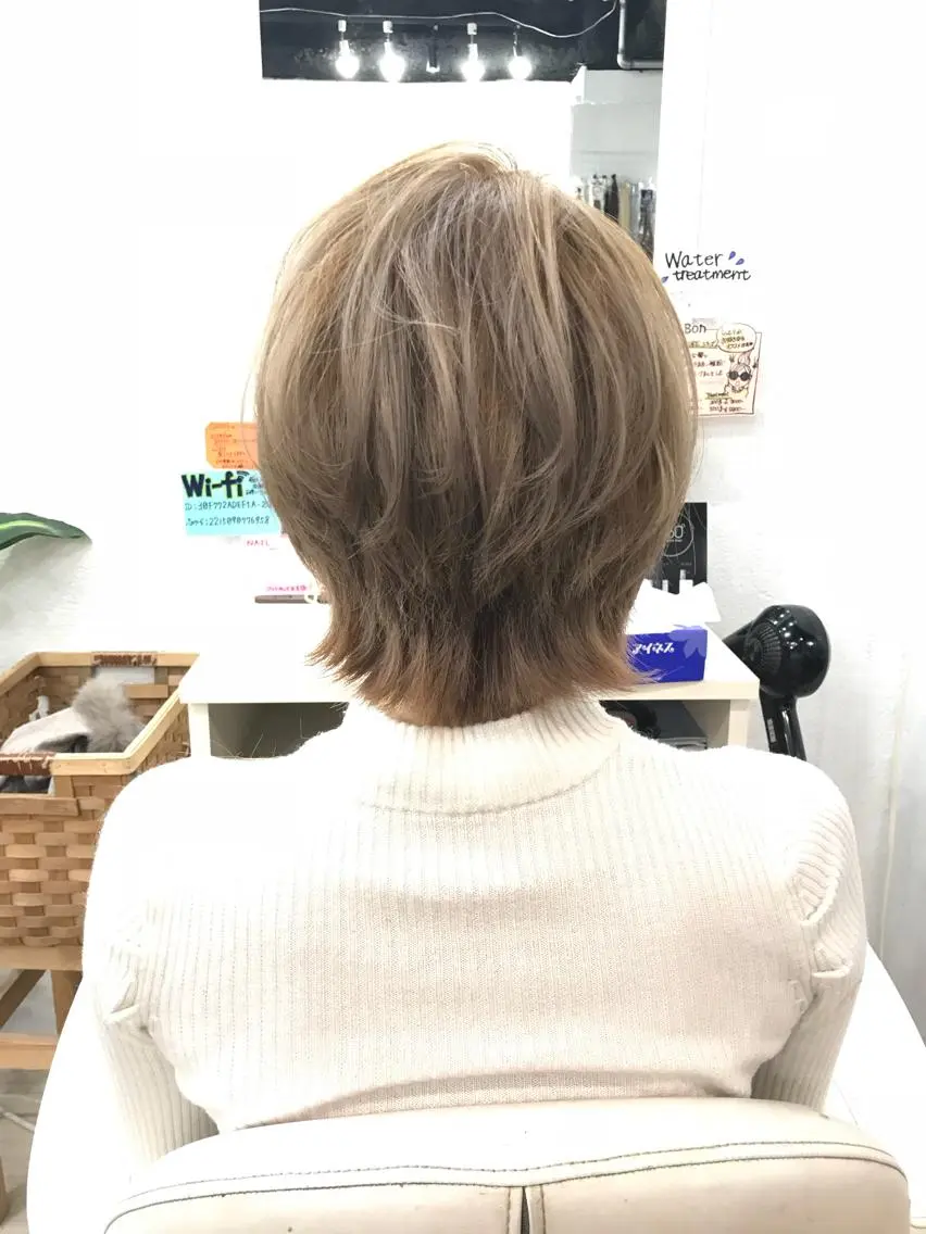 ショート ヘアアレンジ ショートヘア GLOSS 心斎橋 山上のヘアスタイル