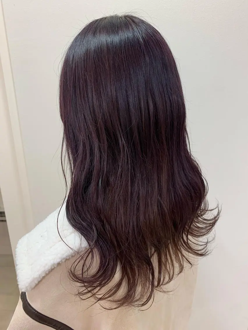 ロング カラー ヘアカラー トリートメント 暖色/ブリーチカラー 🎀 M i k uのヘアスタイル