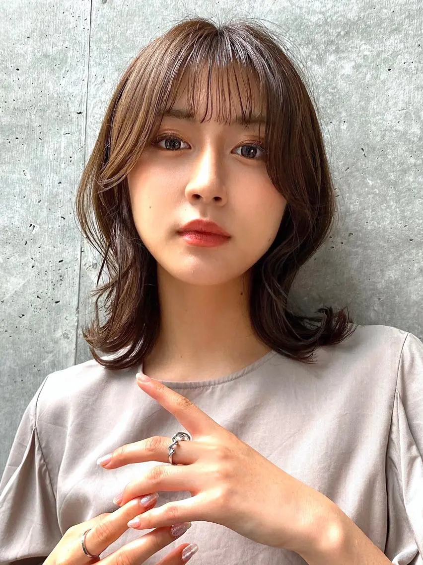 ミディアム くびれヘア 愛されヘア♪ 大森春奈のヘアスタイル