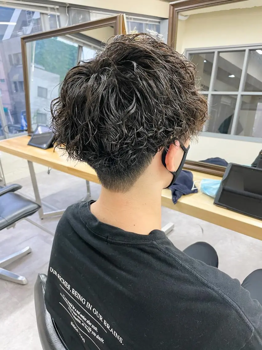 ショート パーマ メンズ カット パーマ メンズパーマ メンズ特化ryoのヘアスタイル