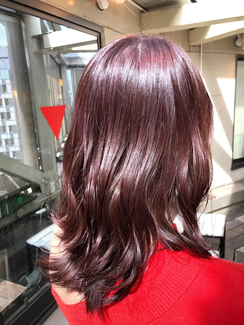 ミディアム カット ヘアカラー トリートメント shinka omotesandoのヘアスタイル