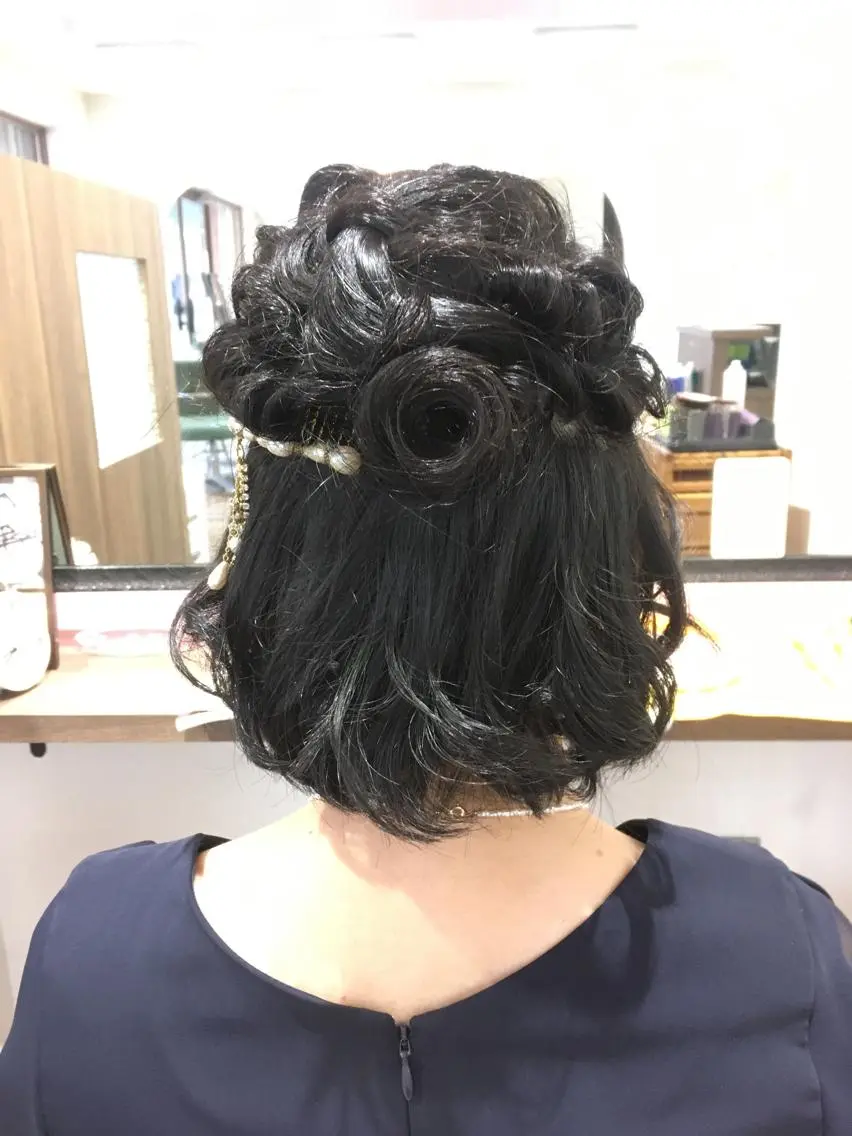 ショート ヘアセット yoshimi .のヘアスタイル
