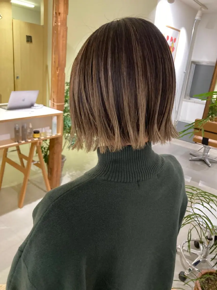 カラー カット ヘアカラー 坂上 岳のヘアスタイル