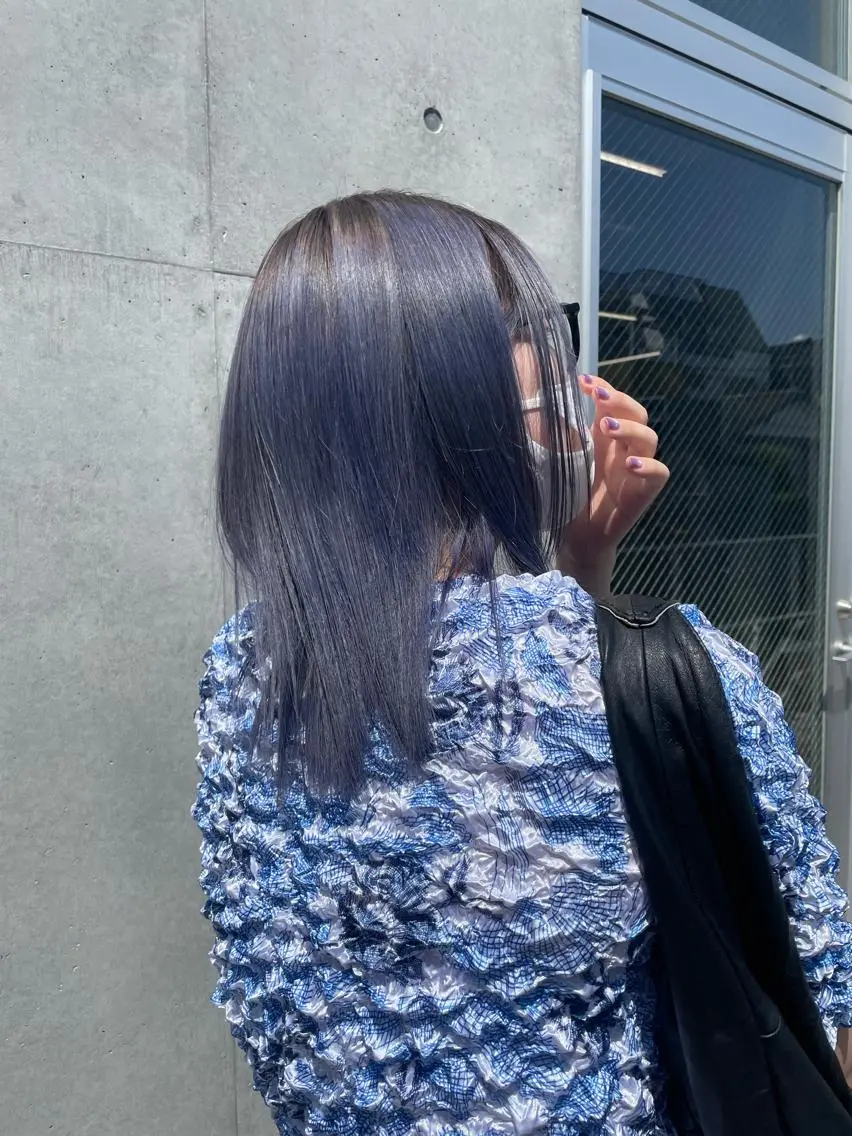 ミディアム カラー カット ヘアカラー トリートメント 佐伯 和佳のヘアスタイル