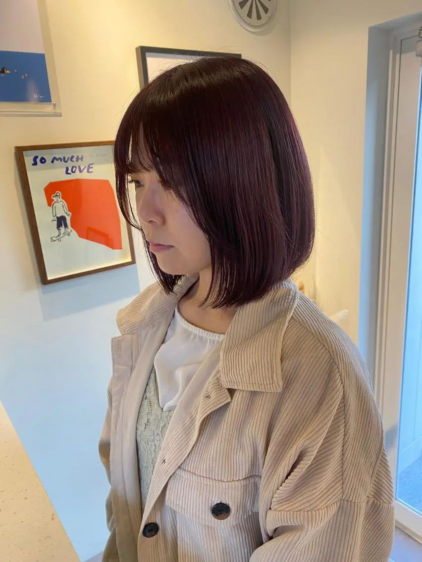 ミディアム カラー 当日予約大歓迎💗 依田瑞希のヘアスタイル