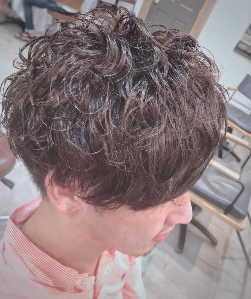 ショート カラー パーマ cherir髪質改善 パーソナルカラー診断のヘアスタイル