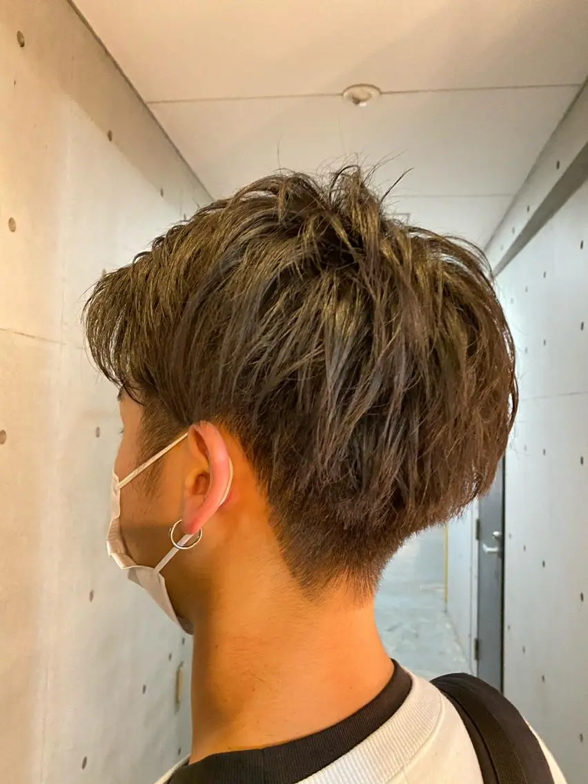 ショート メンズ ツーブロック 刈り上げ シールエクステ 🪽CHIAKIのヘアスタイル