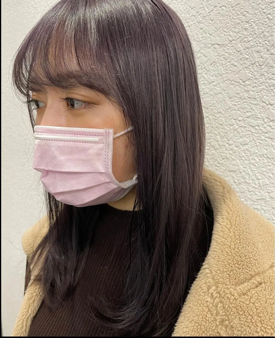 ロング カラー ブリーチ 渋谷 留菜のヘアスタイル