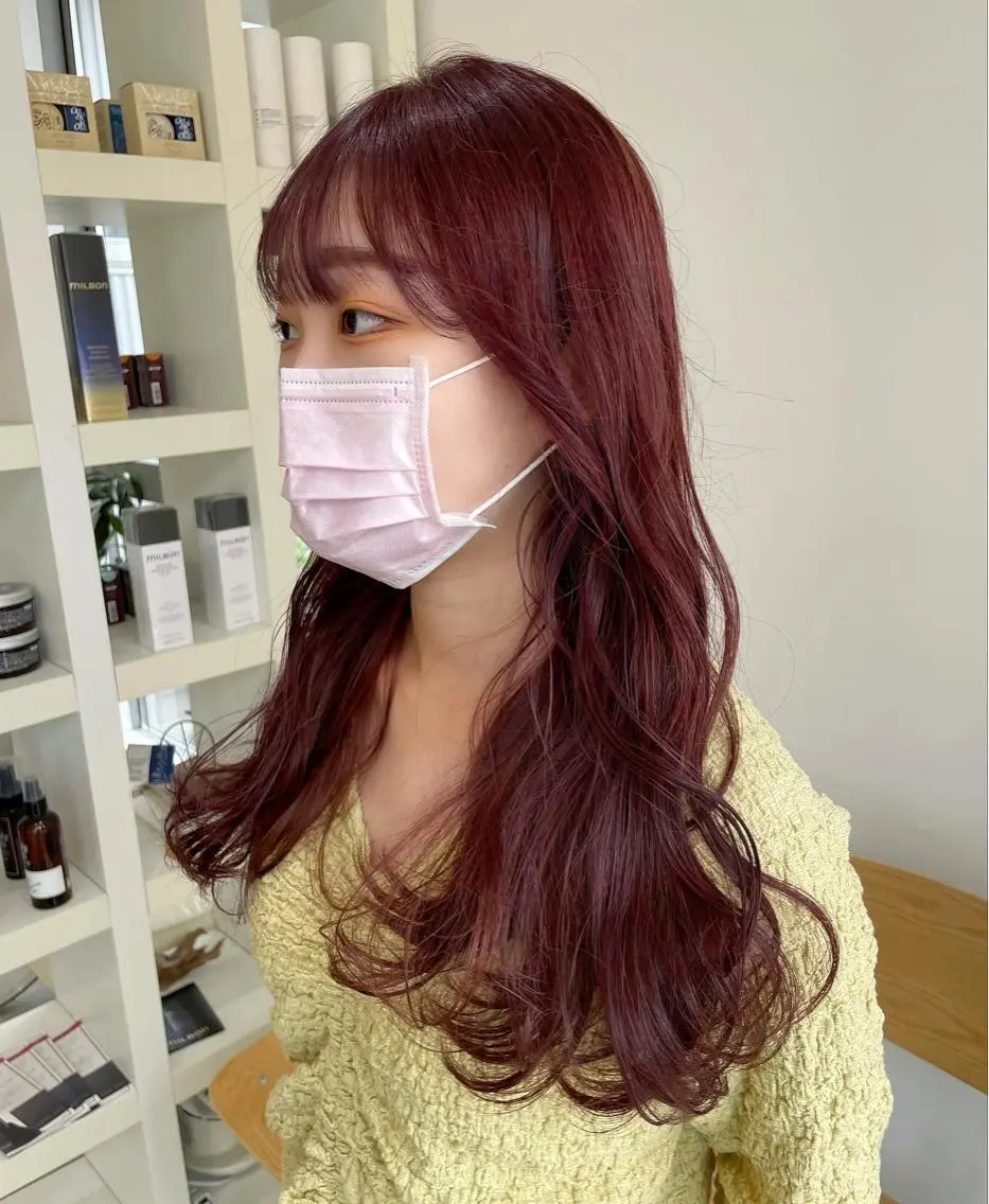 セミロング カラー mir MIYUのヘアスタイル