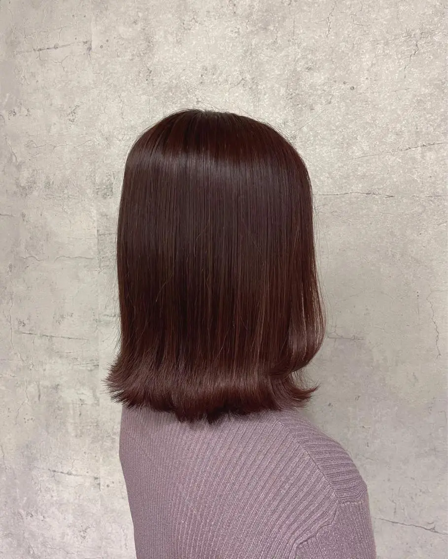 ミディアム カラー ヘアカラー 唐澤 千尋のヘアスタイル