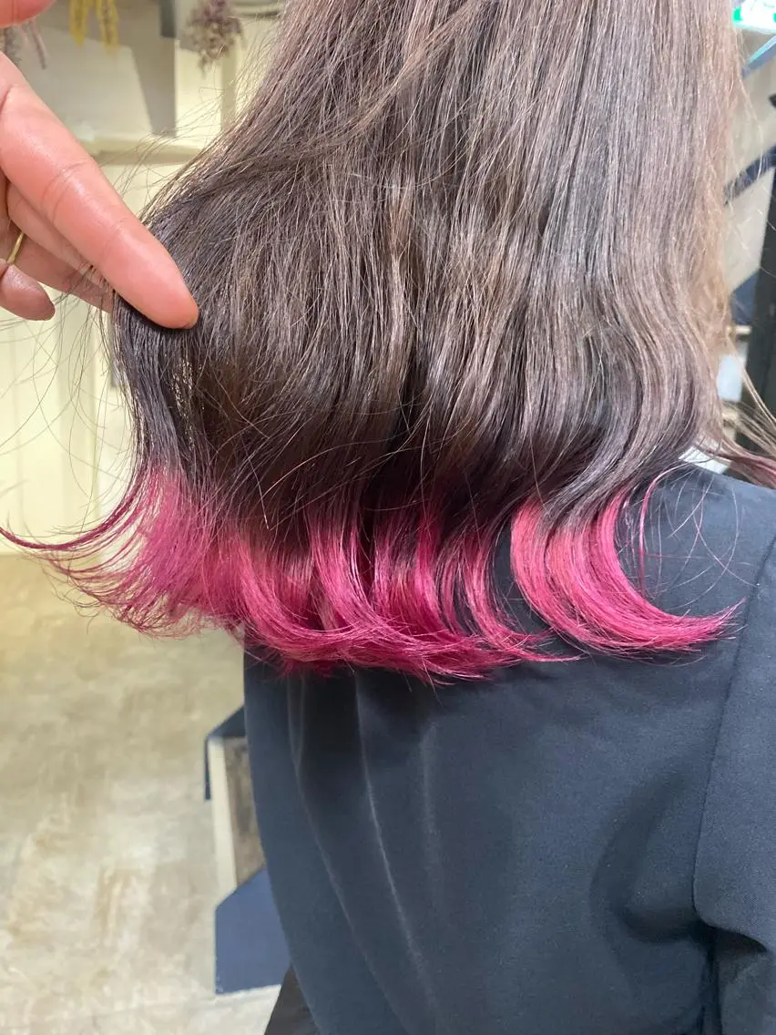 ミディアム カラー ブリーチ カシス グラデーションカラー ヘアカラー ミニモお気に入り数 No.1宍戸雄弥のヘアスタイル