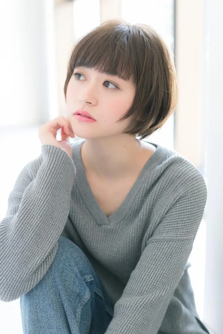 ショート カラー 羽田 ひろむのヘアスタイル