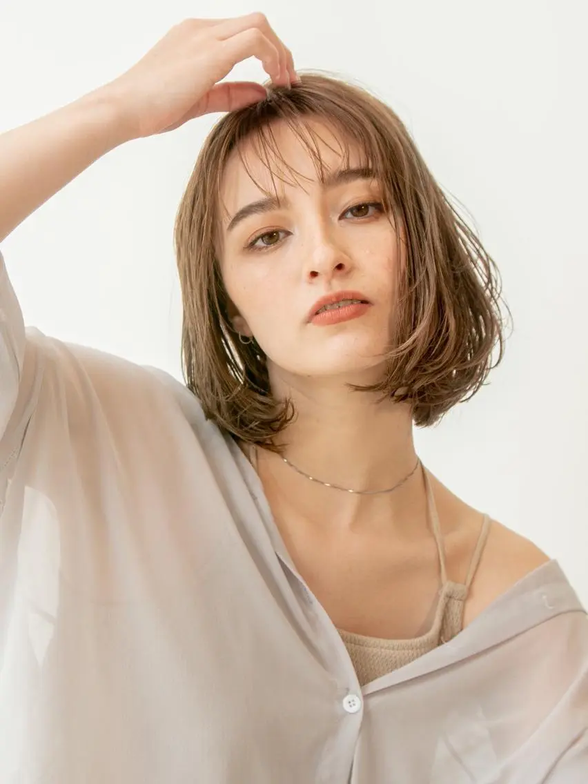 ショート 豊中駅3分eha レッスンモデルのヘアスタイル