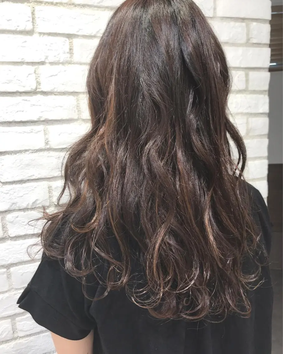 ロング カラー ハイライトカラー ハイライト Ash 戸田公園店のヘアスタイル
