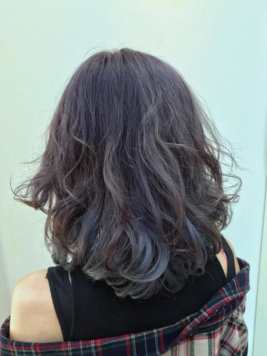 ミディアム ハイライト メンズカット/パーマ 深浦　庄晴のヘアスタイル