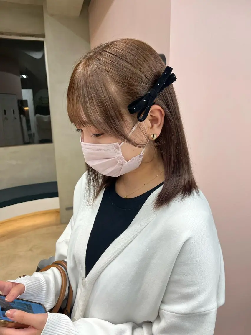 カラー ベージュカラー ラベンダーカラー ayaka♡ 柔らかカラーのヘアスタイル